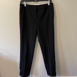 Escada Pleated Dress Pant Travel Stretch Soft Sz 36